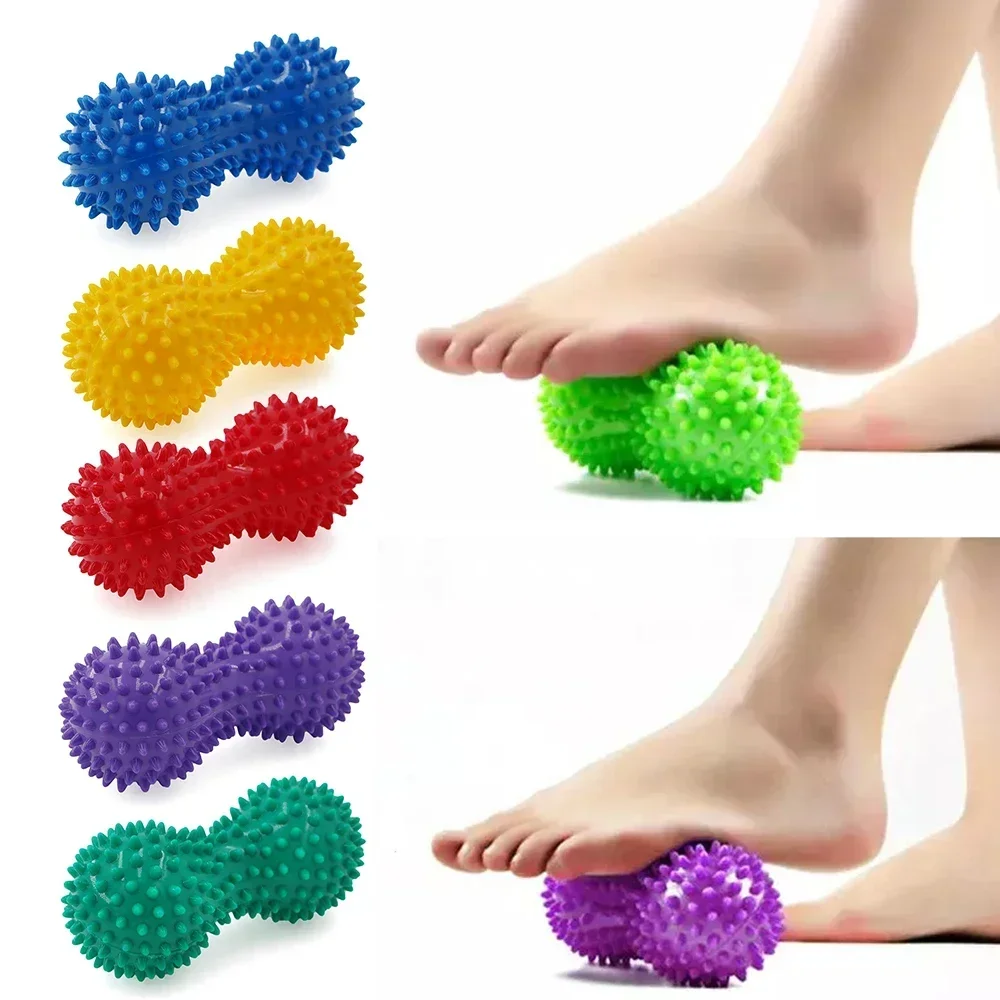 1pc Gym Fitness Ball Yoga Fascia Massage Hedgehog Ball Back/Foot Mobility Ball Deep Tissue Myofascial Release Anti Stress Balls