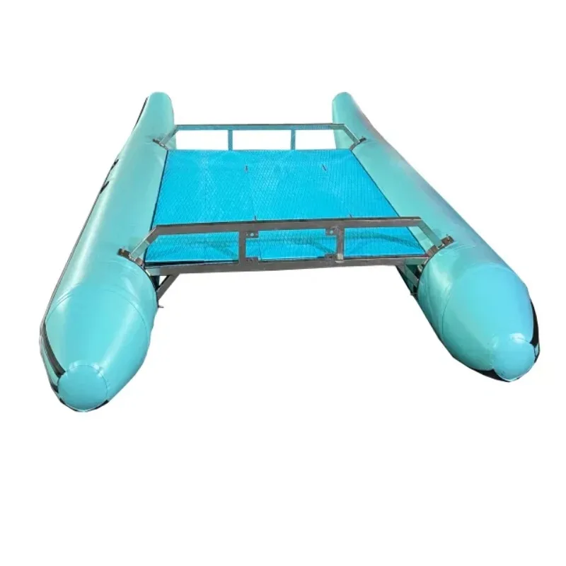 0,9 mm PVC-aufblasbares Fischerboot, einfacher aufblasbarer Köder, Angelkatalamaran für See und Fluss Image