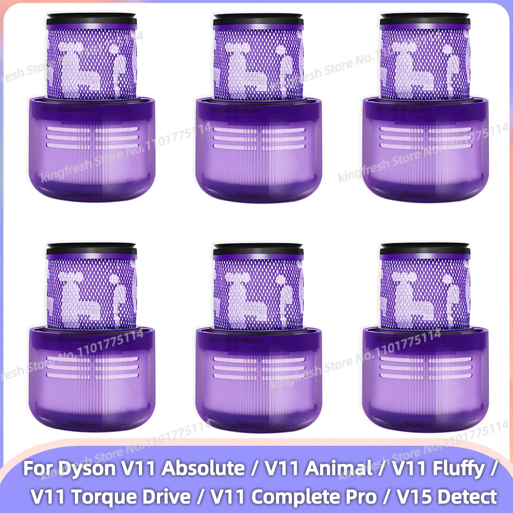 Fit For ( Dyson V11 Absolute / V11 Animal / V11 Fluffy / V11 Torque Drive / V11 Complete Pro / V15 Detect ) Hepa Filter Parts