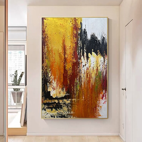 Ölgemälde Handgemalte Vertikal Abstrakt Modern Ohne Innenrahmen (ohne Rahmen) Image