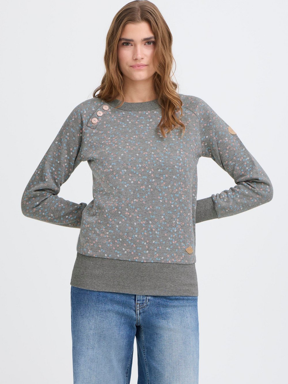 OXMO Sweater Damen grau, S Image