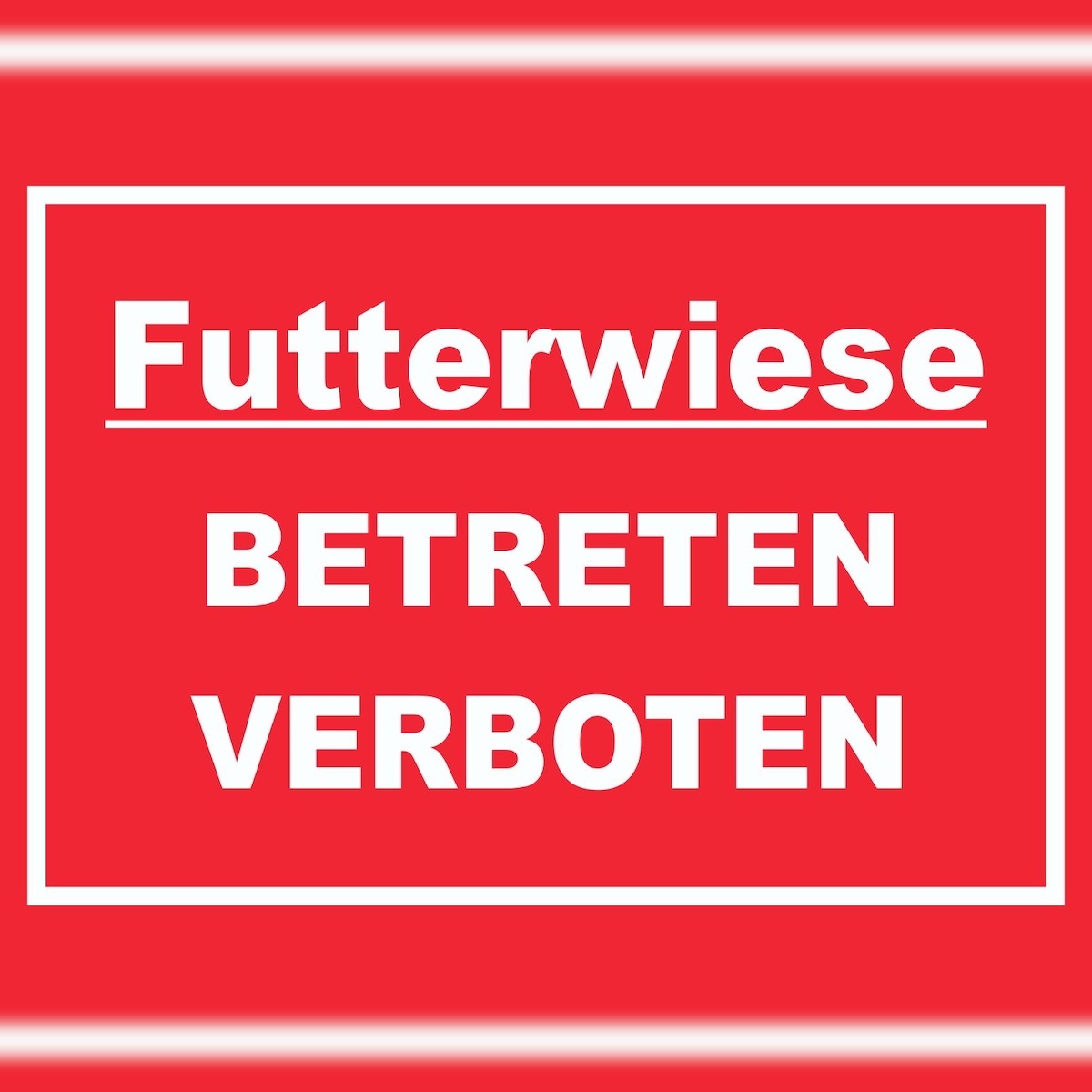 HB-Druck Futterwiese Betreten verboten Schild A5 (148x210mm) Image