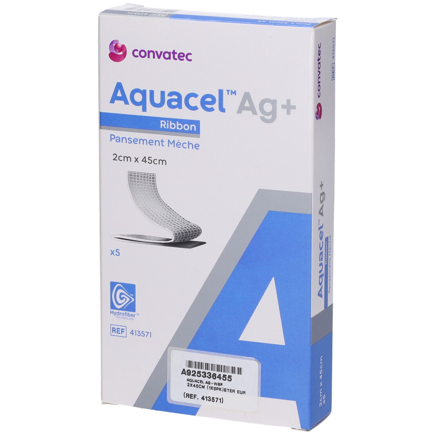 Aquacel AG+ Extra Medicazione in Hydrofiber 2x45cm 5 pz Altro
