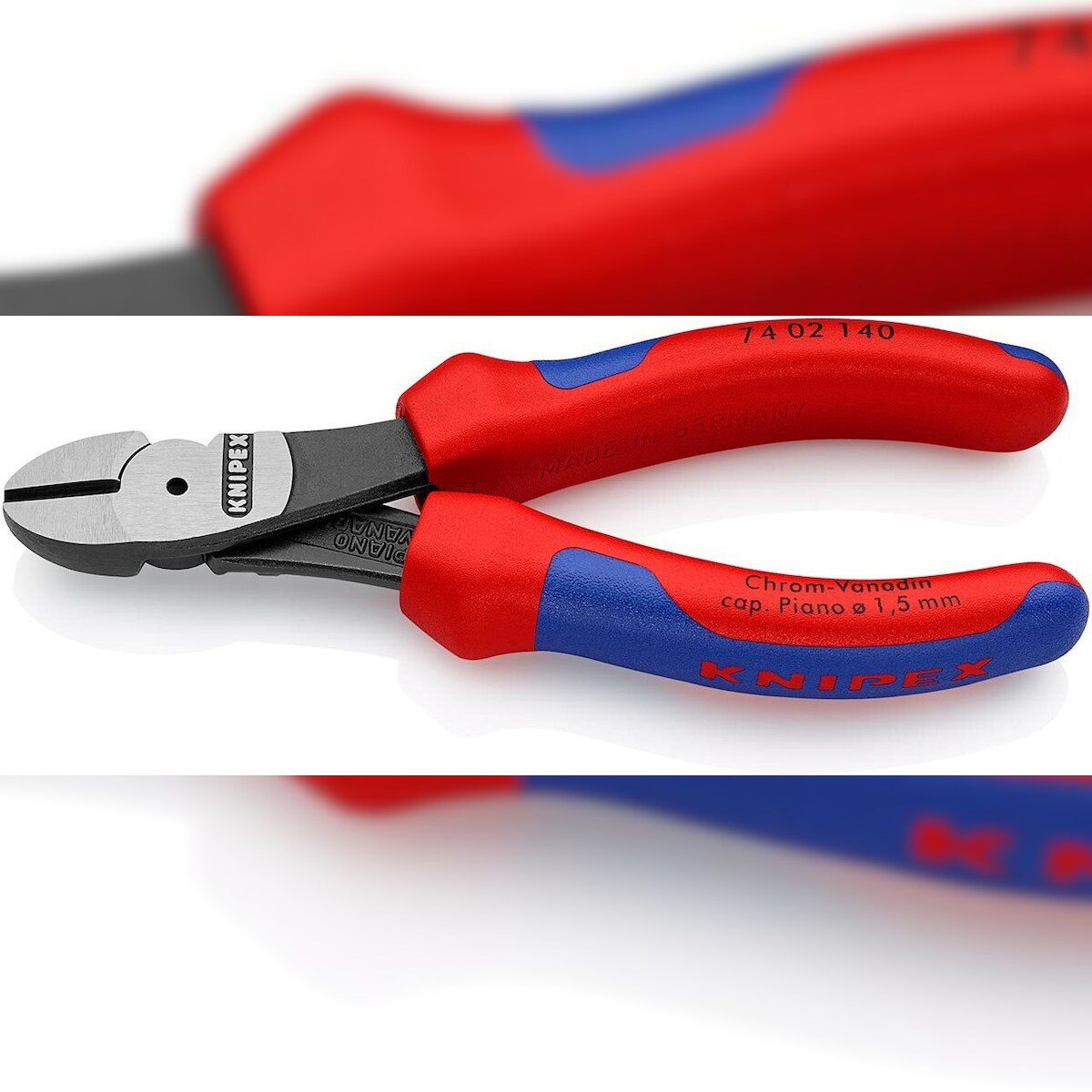 KNIPEX Kraft-Seitenschneider, schwarz atramentiert, 140 mm Image