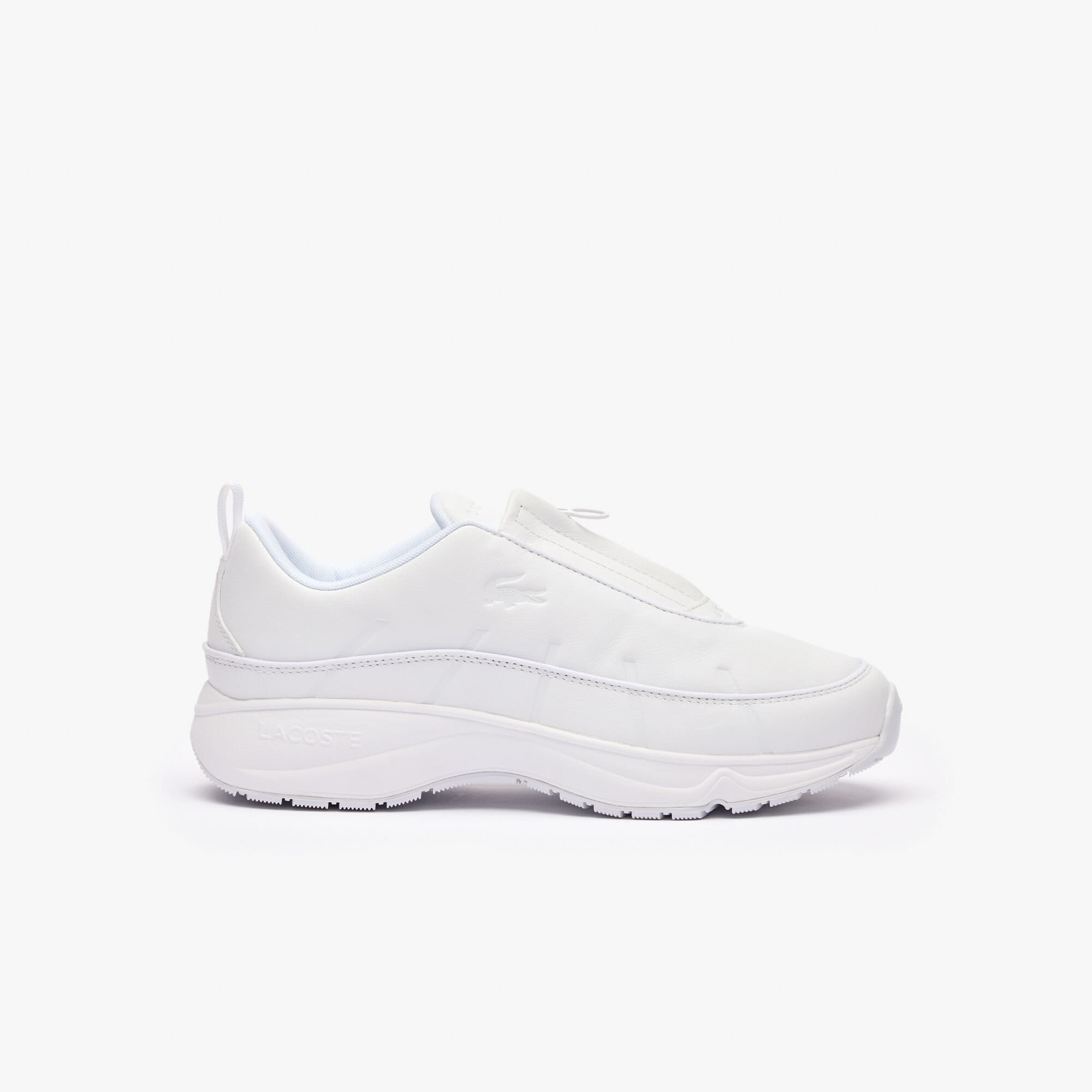 Lacoste Mens Audyssor Zip OG Leather Trainers in White - Size UK 8 | Lacoste Sale | Discount Designer Brands