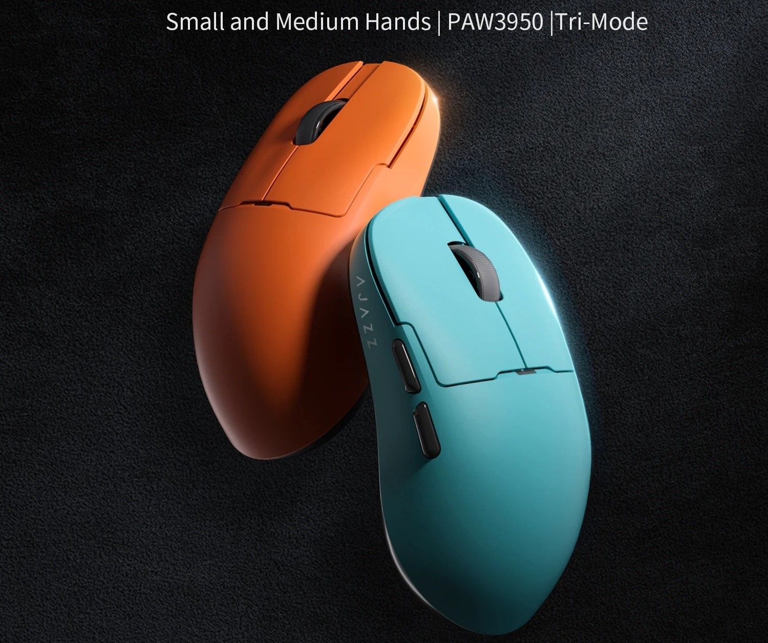Wireless Gaming Mouse With Tri Mode Connectivity And Color Display 159 Apex Orange With Charger