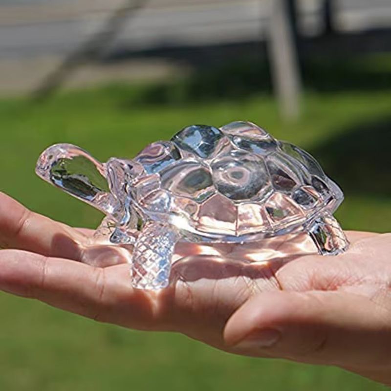 Crystal Turtle Ornament | Mini Lucky Turtle Statue For Home, Office & Desk Decoration Crystal Turtle Ornament | Mini Lucky Turtle Statue For Home, Office & Desk Decoration