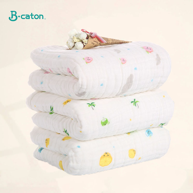 Gauze Baby Bath Towel, Cotton, Newborn Swaddle, Hooded Bathrobe, And Washcloth Set For Infants, Boys, And Girls avocado