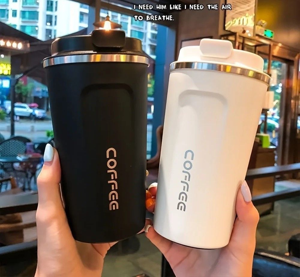 Vacuum Insulated Stainless Steel Travel Cup blue