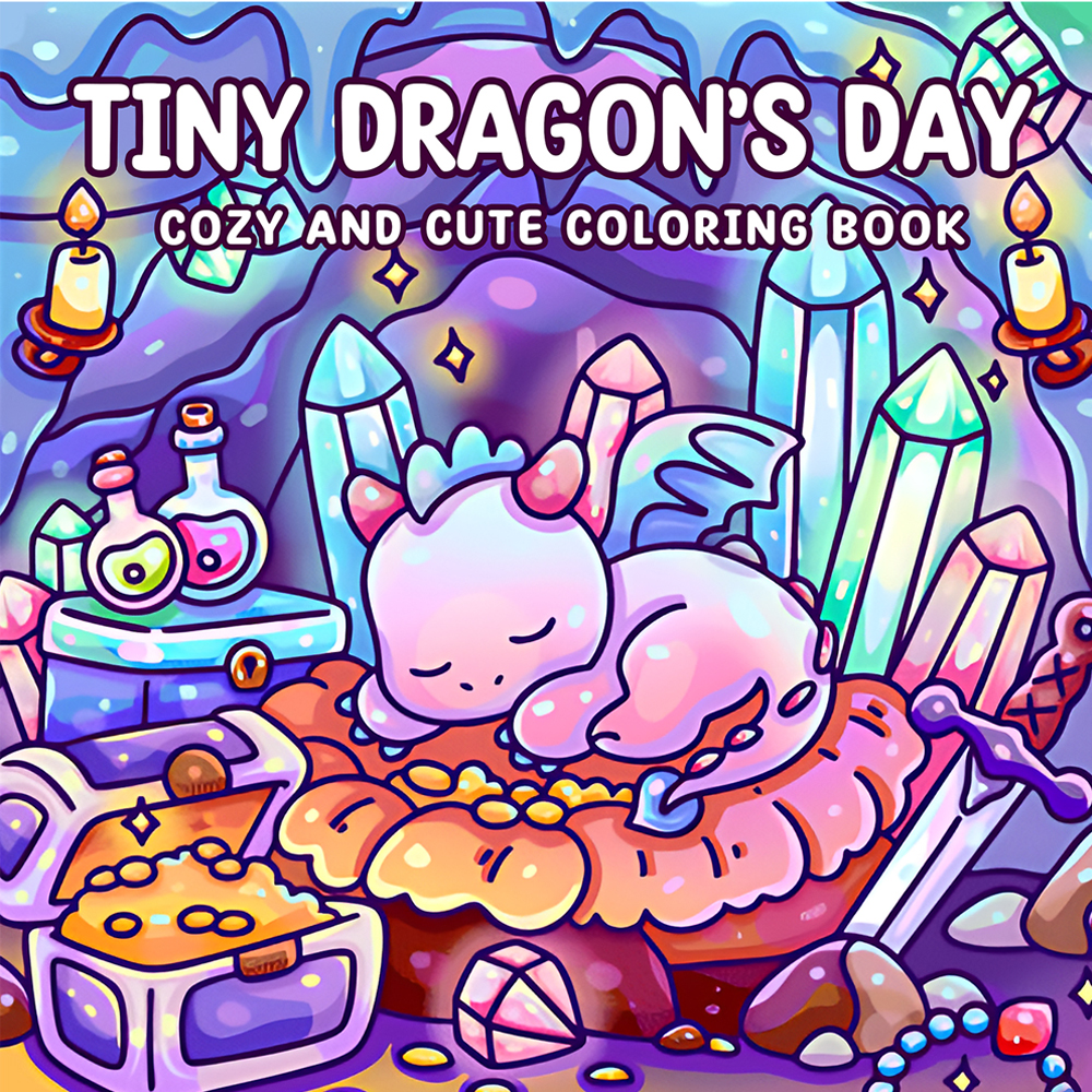 Tiny Dragons Day Coloring Book, Cosy And Cute Designs For Adults, Relieve Stress, Kill Time, DIY Painting Tiny Dragons Day Coloring Book, Cosy And Cute Designs For Adults, Relieve Stress, Kill Time, DIY Painting