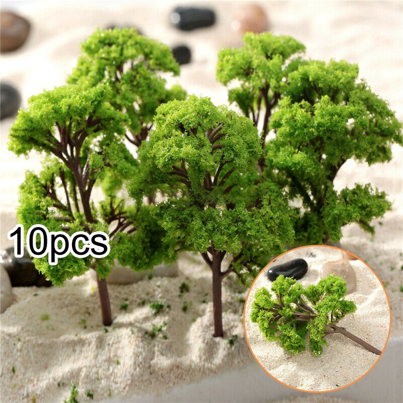 10pcs Plastic Model Trees, 4CM Railroad Scenery, Diorama Ornaments, House Living Room Kitchen Decor 10pcs Plastic Model Trees, 4CM Railroad Scenery, Diorama Ornaments, House Living Room Kitchen Decor