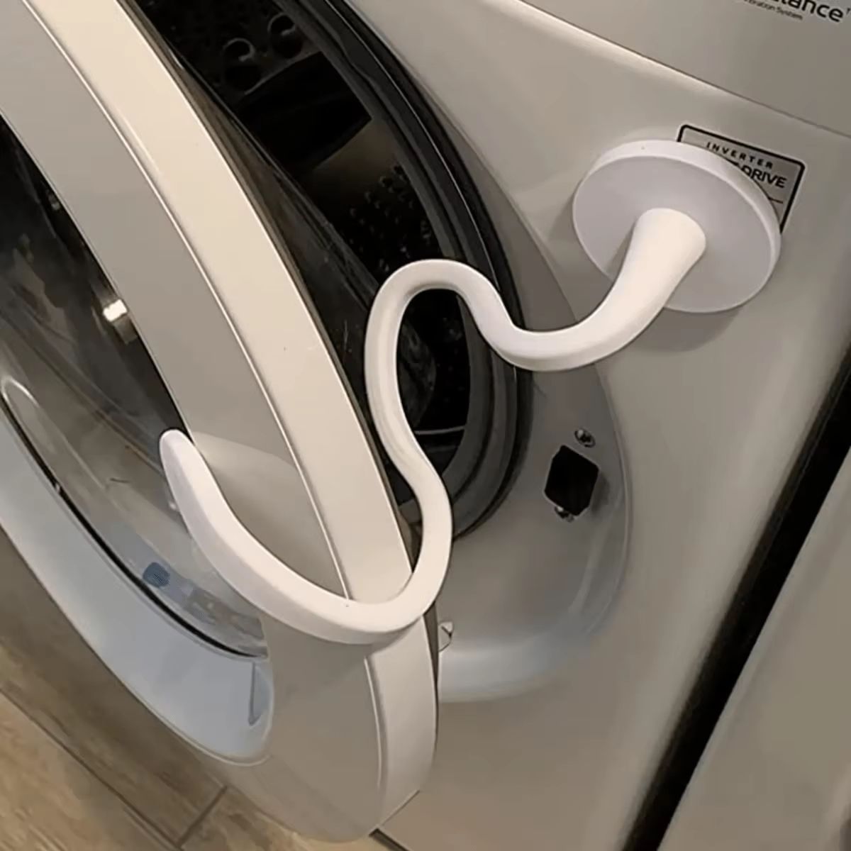 Magnetic Washer Door Prop For Front Load Washing Machines white