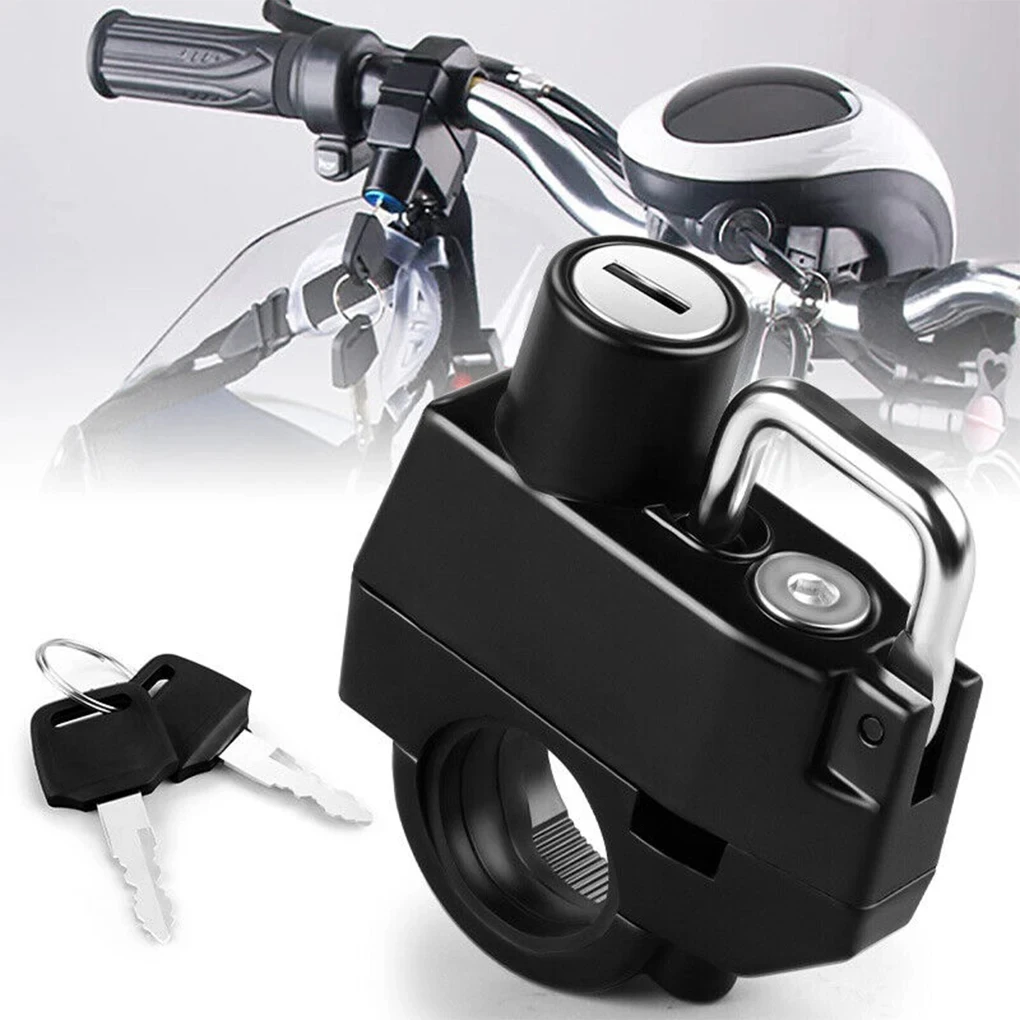Compact Motorcycle Helmet Lock, Weather Resistant Anti Theft Lock With Keys For Motorbike, Scooter, E Bike Protection Compact Motorcycle Helmet Lock, Weather Resistant Anti Theft Lock With Keys For Motorbike, Scooter, E Bike Protection
