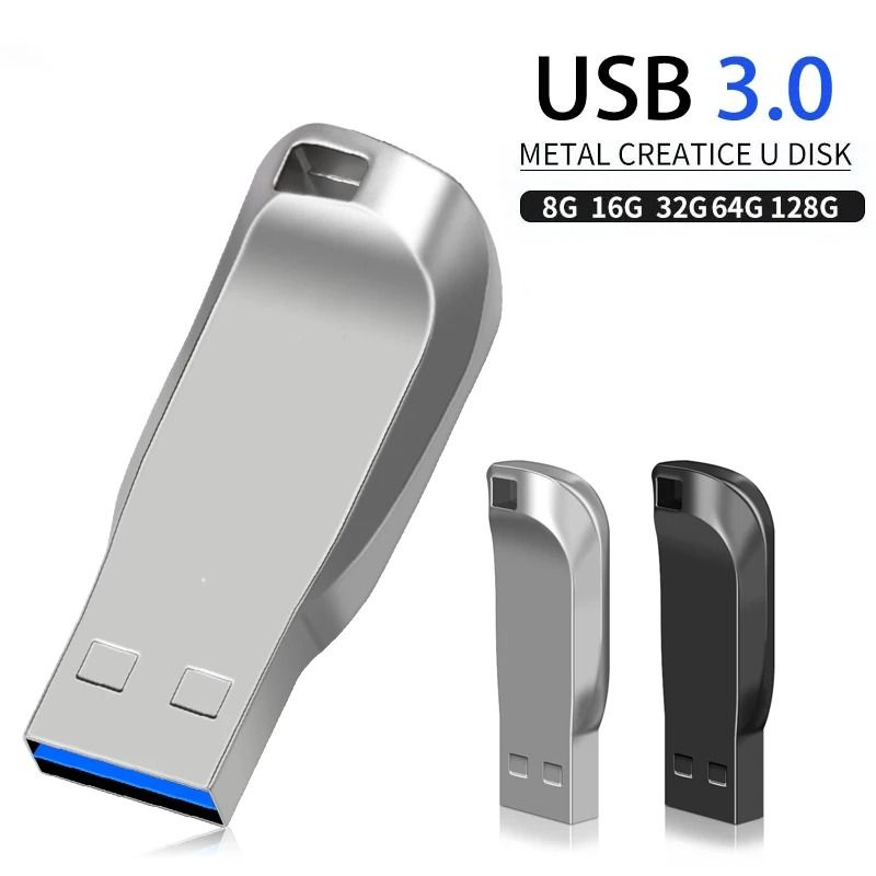 USB Flash Drive 16GB 32GB 64GB 128GB USB 3.0 High Speed Memory Stick 16 Gb silver