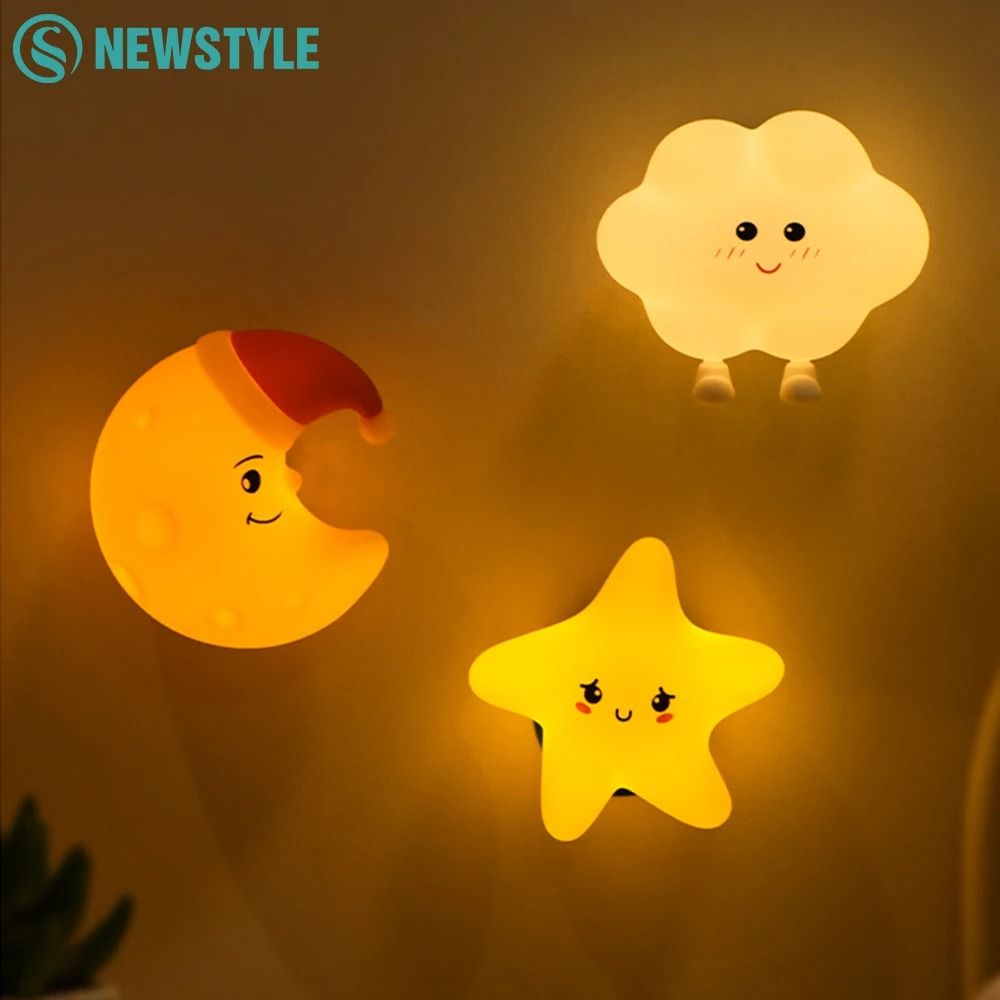 LED Star Cloud Silicone Night Light For Baby Bedroom Decor star