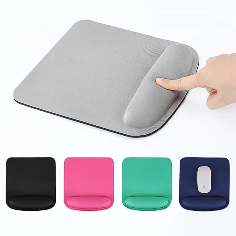 Computer Game Mouse Pad Environmental EVA Ergonomic Mousepad With Wrist Pad Solid Color Comfortable Desk Mat purple