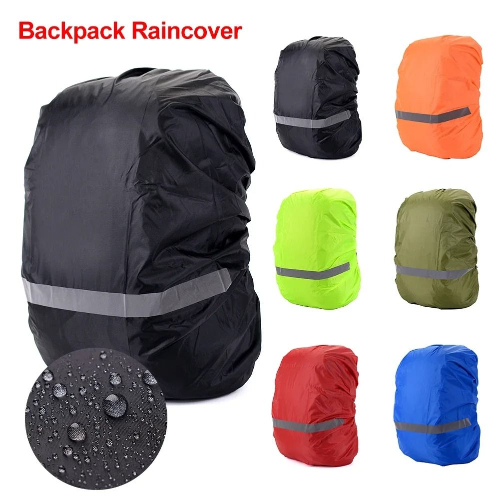 Reflective Waterproof Backpack Rain Cover For Outdoor Hiking And Cycling xl red