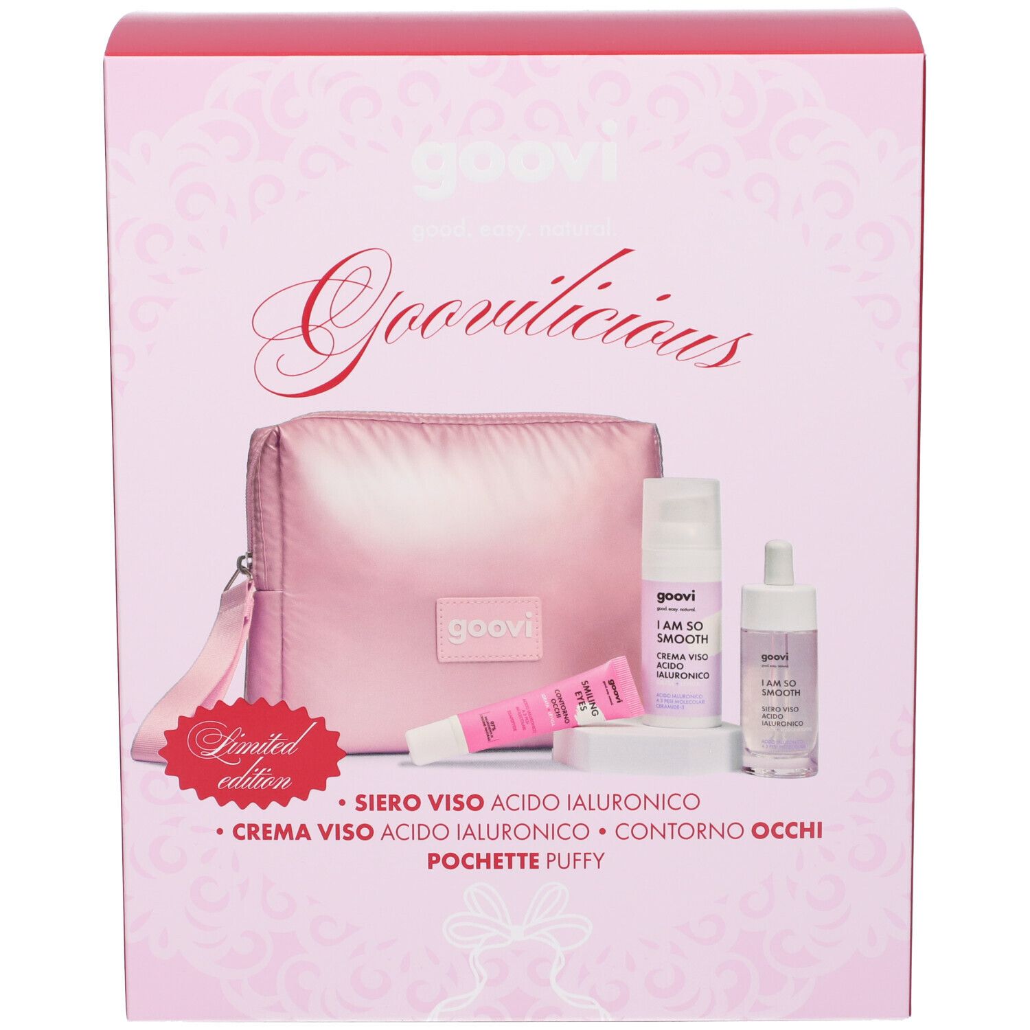 Goovi Cofanetto Regalo Natale Idratante Siero viso + Crema Contorno Oc