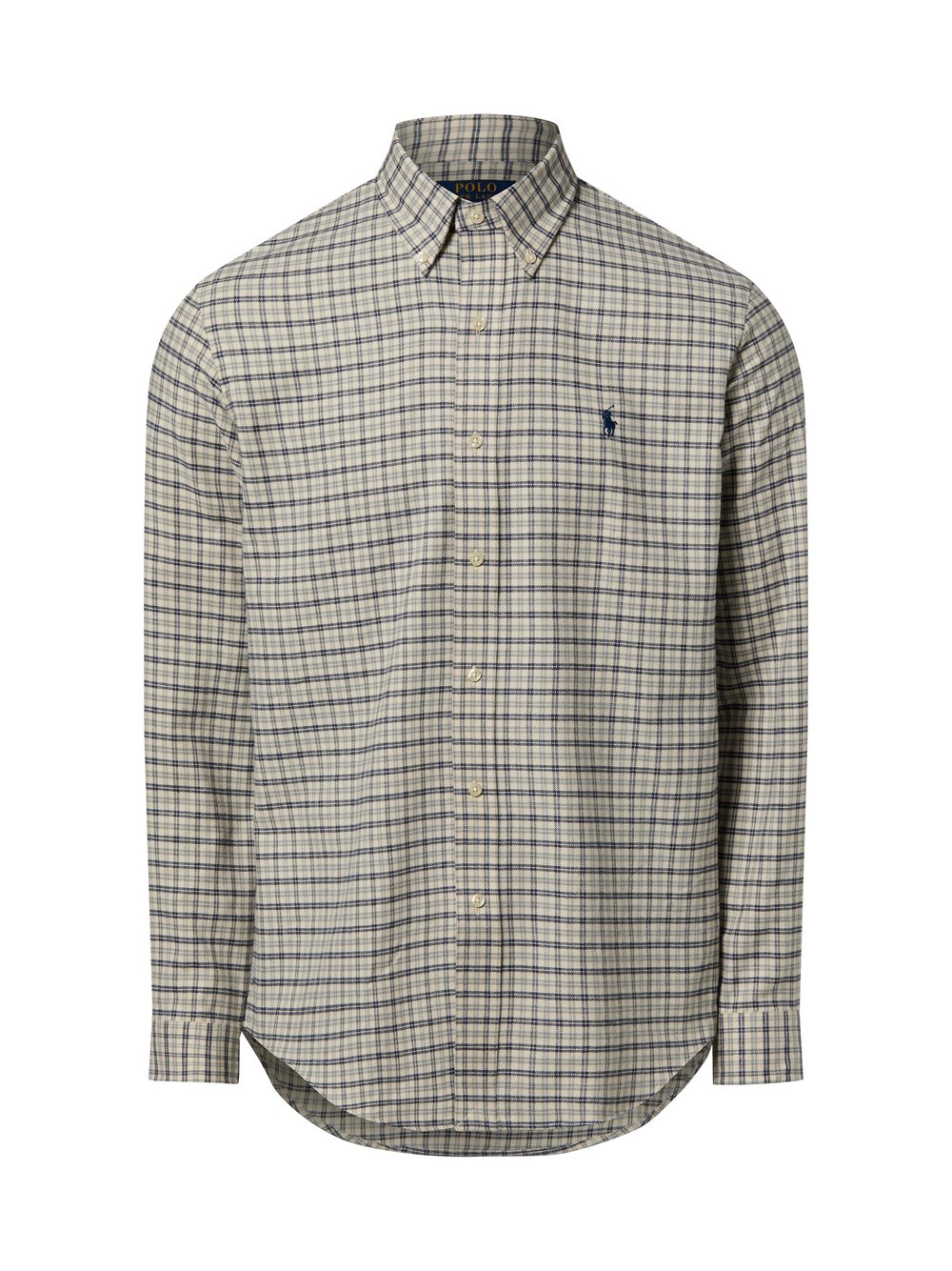 Polo Ralph Lauren Flanellhemd Herren Modern Fit Baumwolle beige, S Image