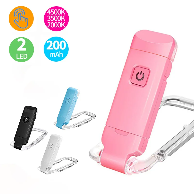 LED USB Rechargeable livre lumière lecture lumière Protection des yeux veilleuse Portable pince bureau lumière signet lire lumière lampe de nuit