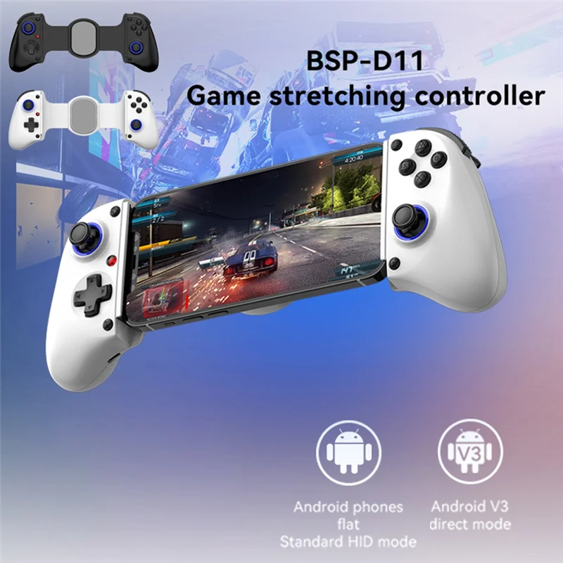 AA84 D11 Teleskop Game Controller RGB Telefon Gamepad Mit Turbo/6-Achsen-Gyro/Vibration Für Android IOS PS3 PS4 Schalter Image