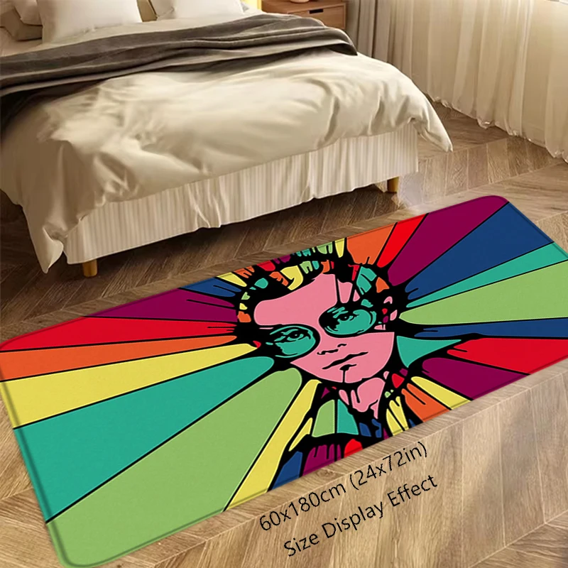 Floor Mat Non-slip Foot Rug for Entryway Elton John Hallway Carpet Kitchen Water Absorbed Rugs Fluffy Bedside Mats Home Decors