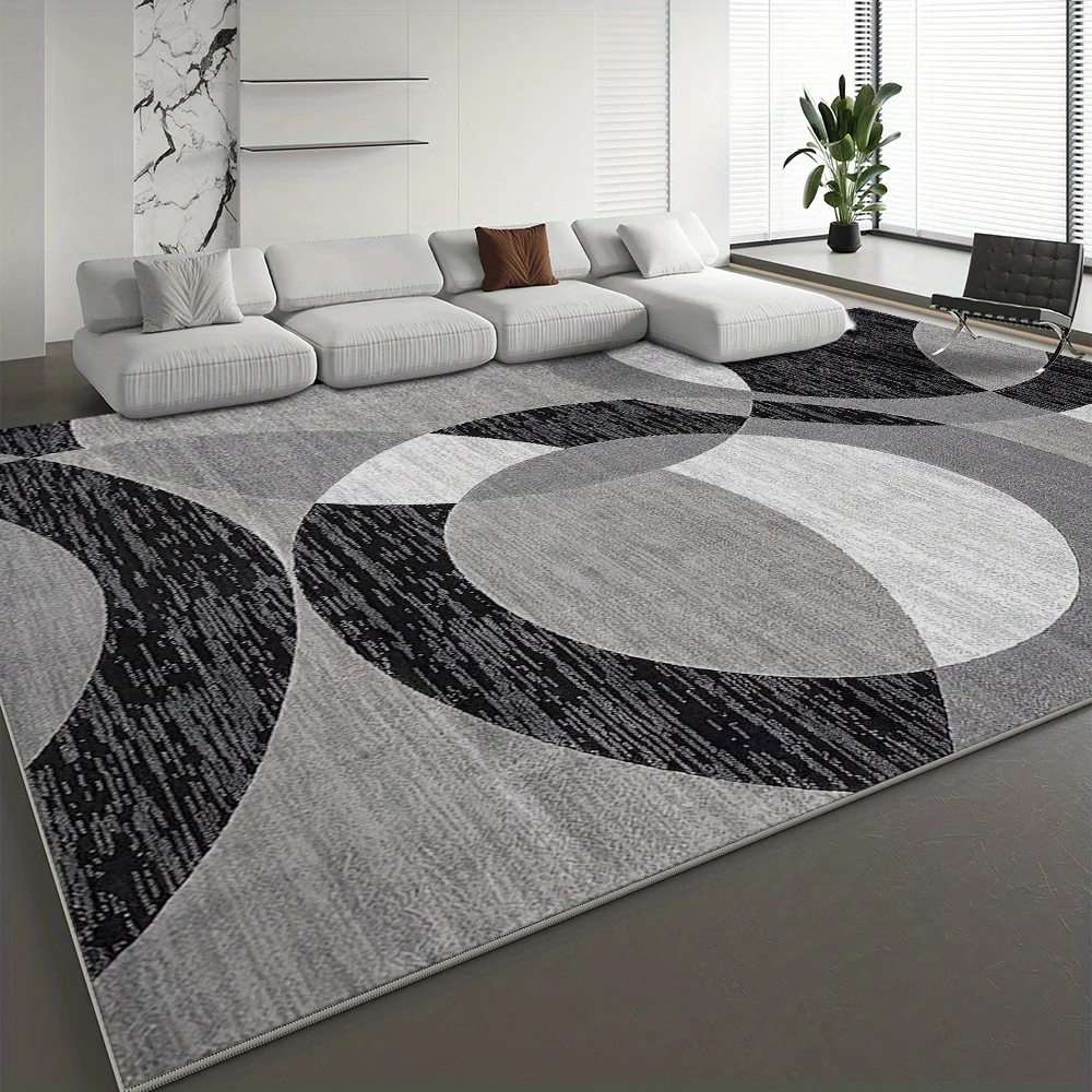 VIKAMA Modern Geometric Carpet Non-Slip Bedroom Office Floor Mat Living Room Sofa Coffee Table Floor Mat Home Decoration
