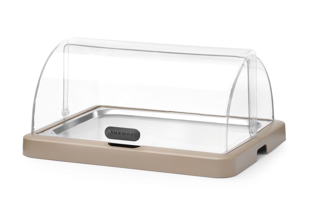 Einzel-Rolltop-Kühldisplay Duo UNIQ, HENDI, designed by Robert Bronwasser, Beige, 460x355x(H)220mm Image