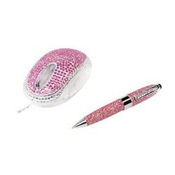 LogiLink Designset aus Strassbesetzter Maus und Glitzerndem Touchpen (1er Blister) Image