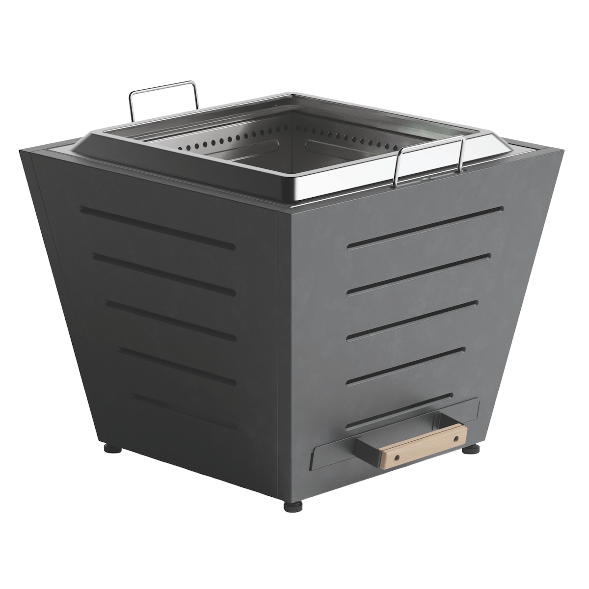 Grill-Welten Rauchfreie Feuerschale aus Edelstahl – Ash Image