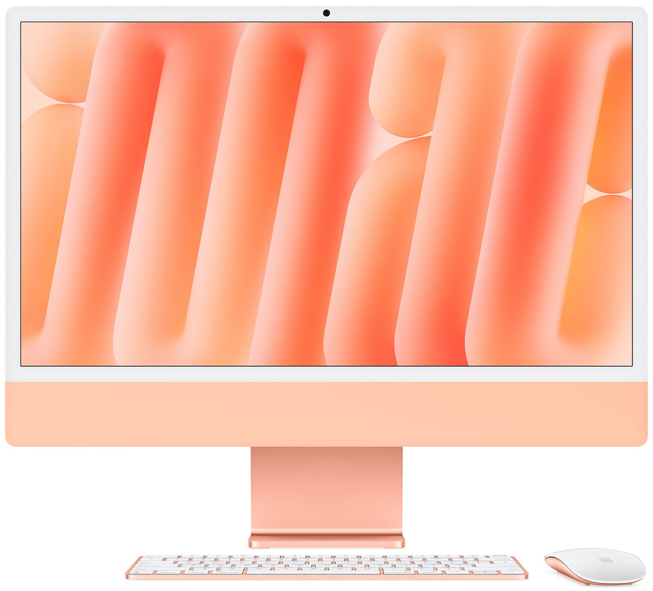 Apple 24-Inch iMac M4 10-Core 16GB RAM 256GB SSD 10-Core GPU Retina 4.5K Desktop Computer in Orange (Late 2024)