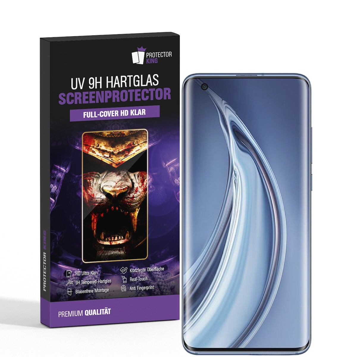 1x UV-Liquid 9H Panzerglas für Xiaomi Mi 10s 3D KLAR echtes Tempered Panzerhartglas Schutzglas Displayschutz Panzerfolie Schutzfolie Screen Protector Image