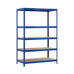 Modulares Metallregal mit 5 Ablagen 1250 kg Tragkraft 120x60x180cm Thinia Home Image