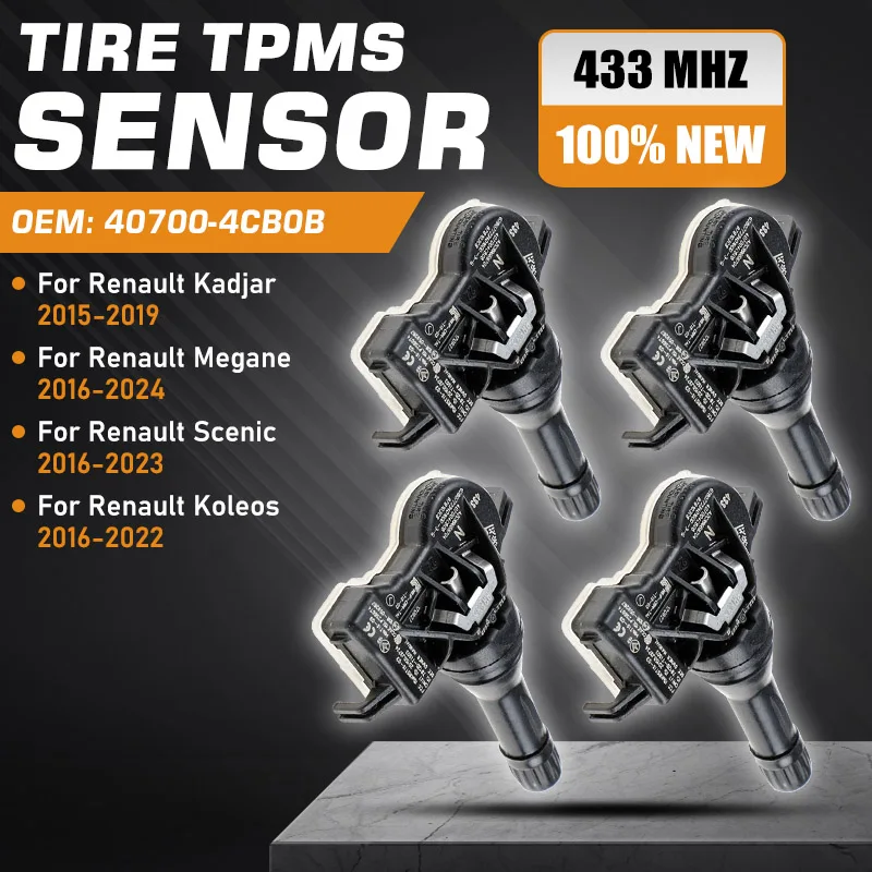 TPMS de voiture pour Renault Kadjar 2015-2019 Renault Megane 4 Renault Scenic Renault Koleos 2016-2023 capteur de moniteur de pression des pneus