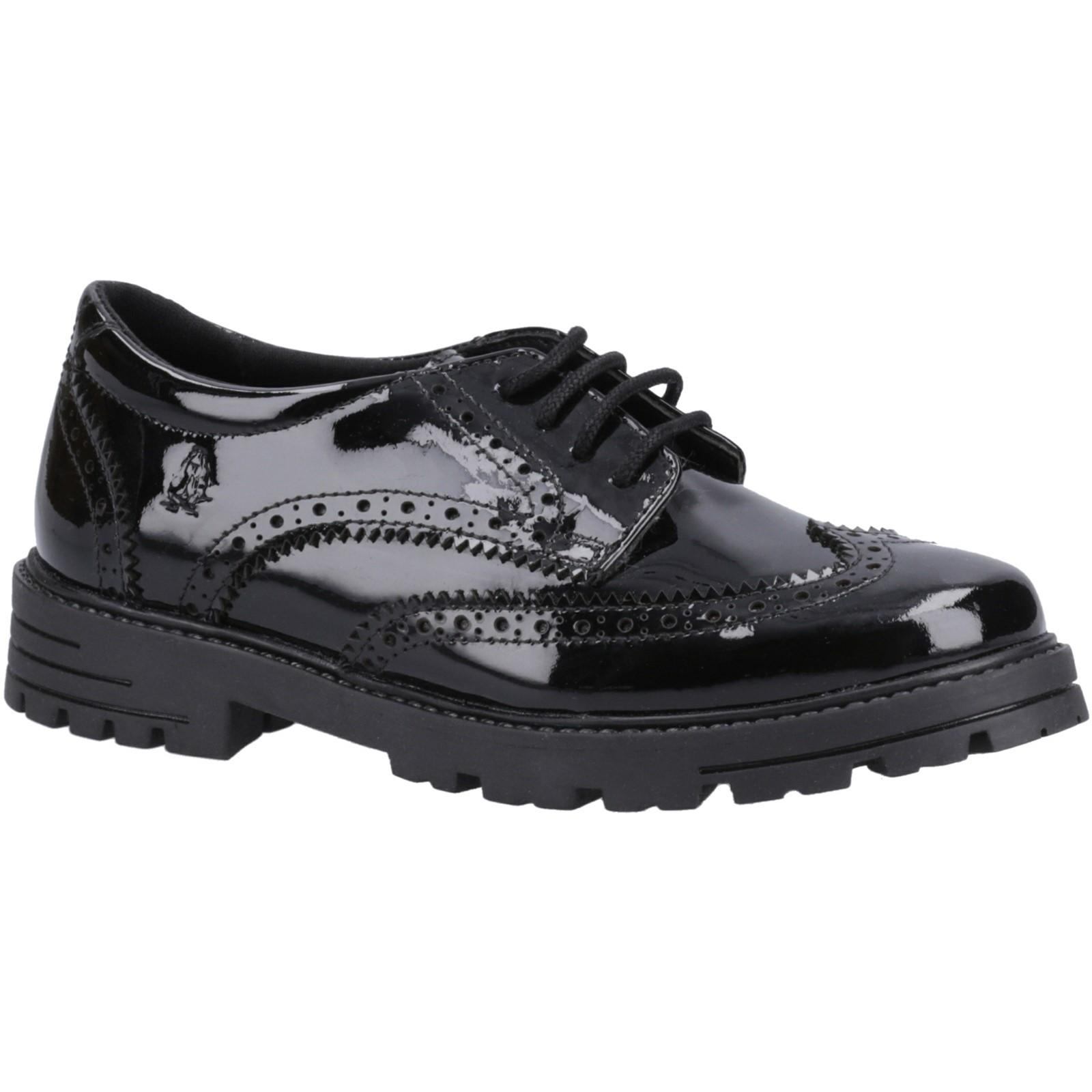 Hush Puppies - Patent Schul-Uniform-Schuhe für Mädchen, Leder (Schwarz) Image