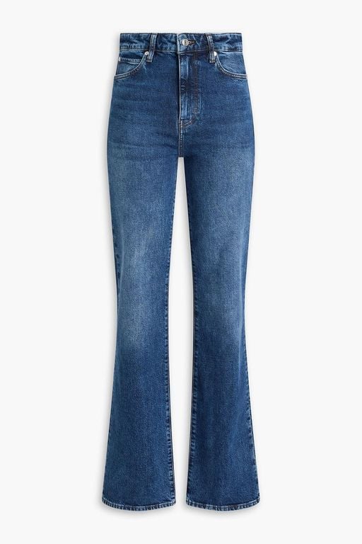 The Arrow High-Rise Bootcut Jeans - Blue - FRAME Jeans