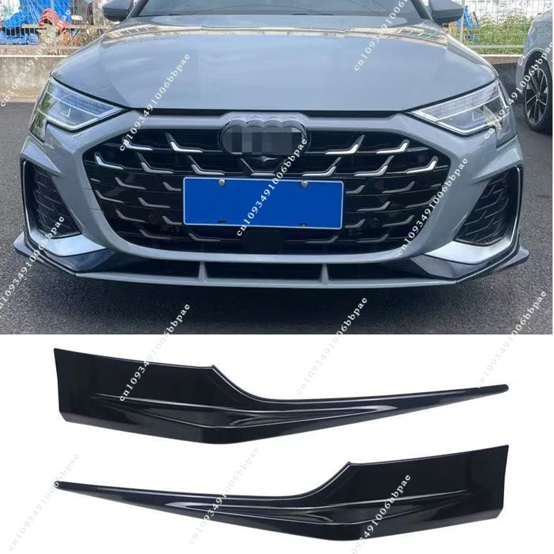 Pour Audi A3 s-line Audi S3 8Y Facelift 2024-2026 Sportback & Saloon voiture pare-chocs avant côté diffuseur Spoiler séparateur réglage