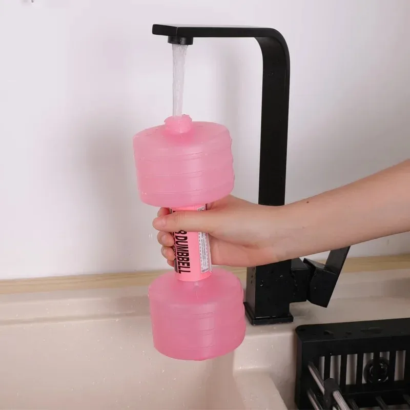 1 pièces haltères remplis d'eau haltères portables bouteille d'eau de sport pour l'entraînement de force des bras salle de sport à domicile Fitness