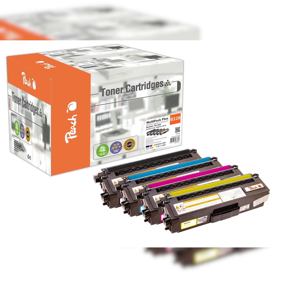 Peach PT842 Peach Toner Brother TN-328 MultiPack Plus 2xbk,c,m,y remanufactured Image