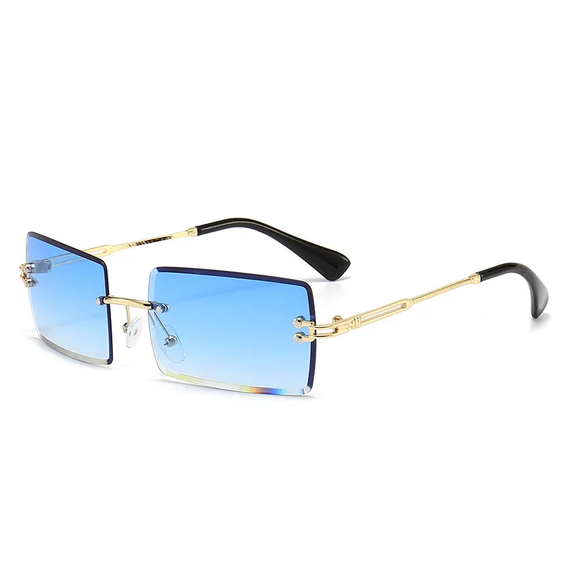 Neue Vintage Quadratische Sonnenbrille für Damen und Herren Marken-Rechteck-Sonnenbrille Ovale Brillen Unisex Sonnenbrillen Image