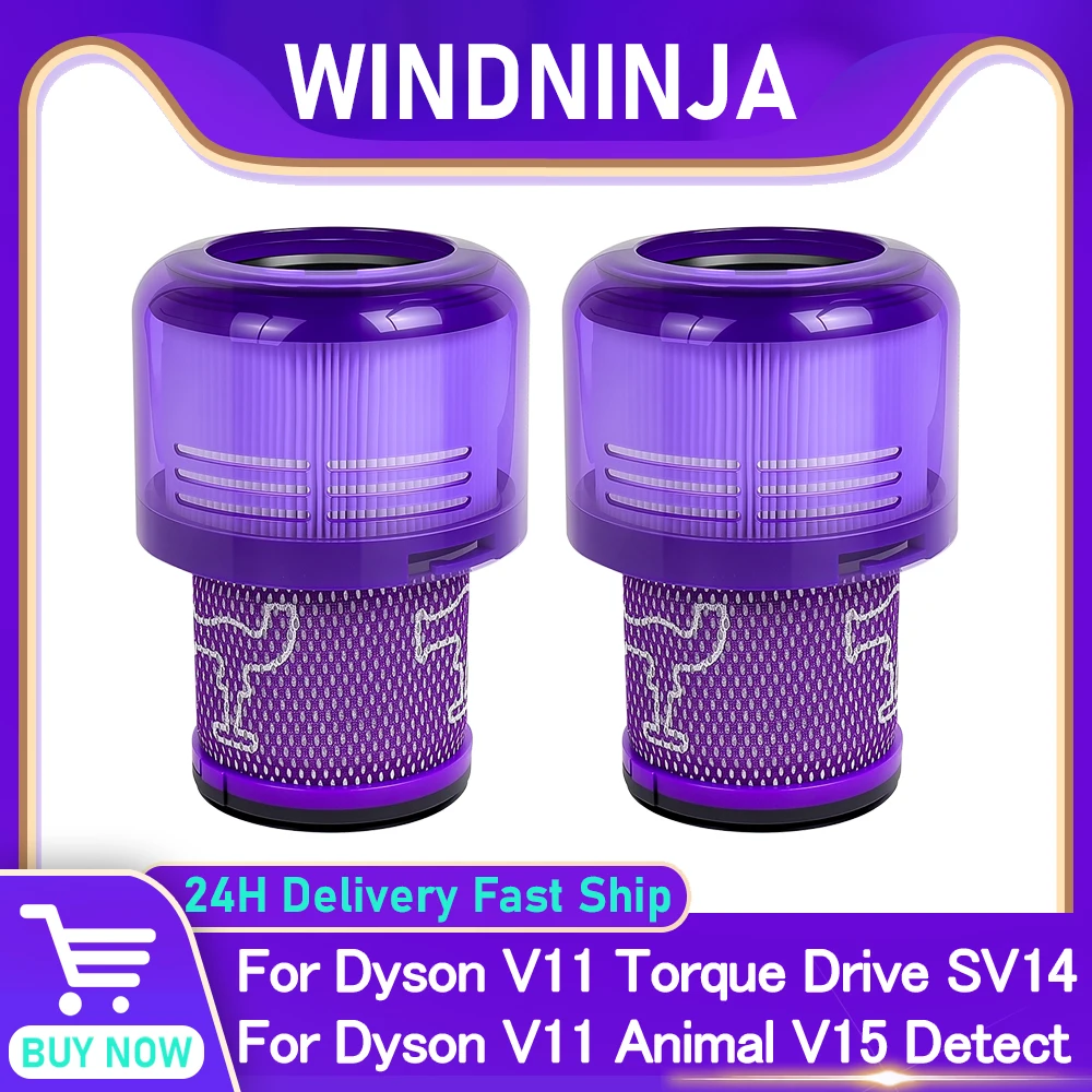 Waschbarer HEPA-Filter-Ersatz für Dyson V11 Torque Drive V11 Animal V15 Detect SV14 Akku-Staubsauger. Vergleichen Sie mit Teil 970013-02 Image