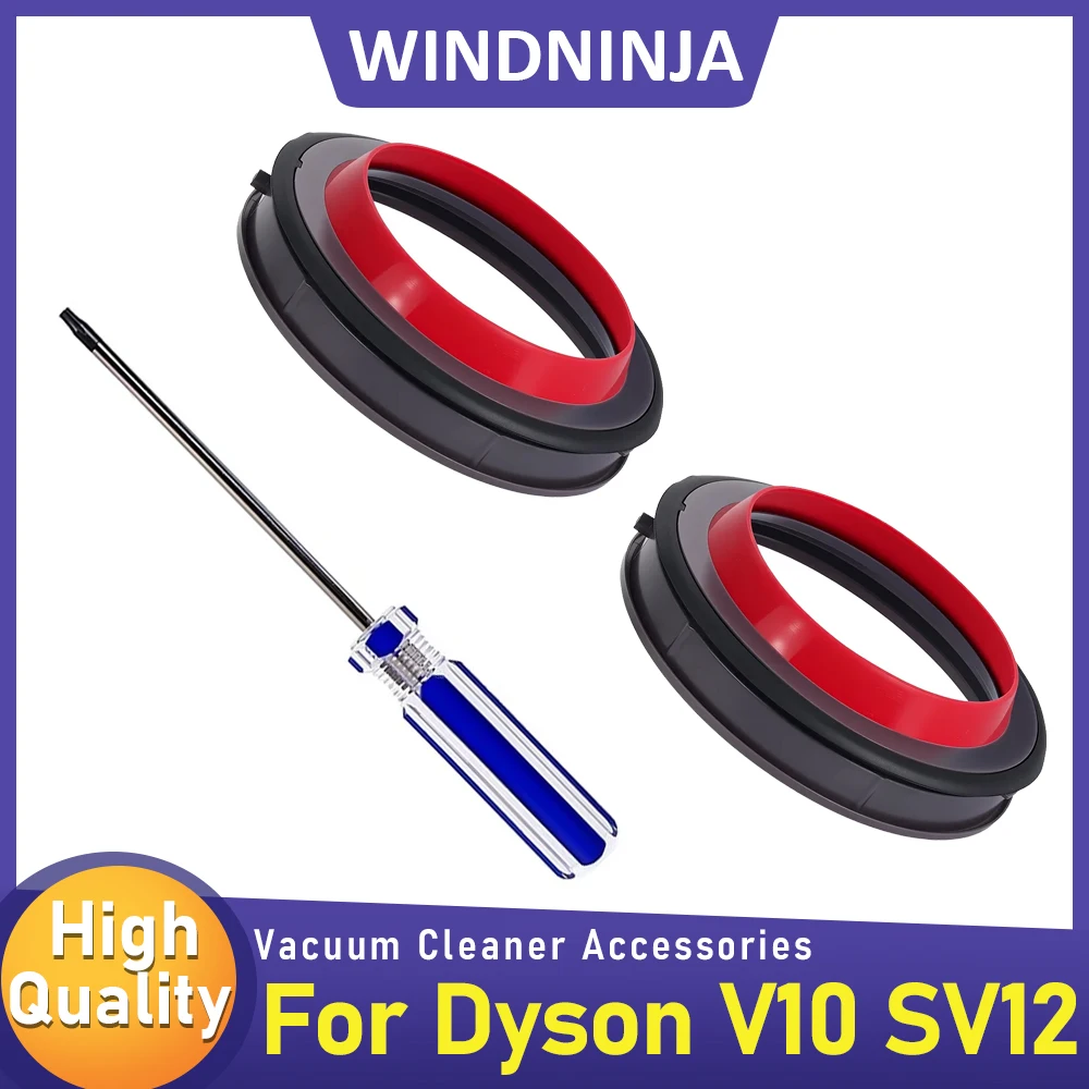 Staubbehälter oben fester Dichtungsring Teile Ersatz für Dyson V10 SV12 Staubsauger Kanister mit T8 Schraubendreher Dirt Cup Teile Image