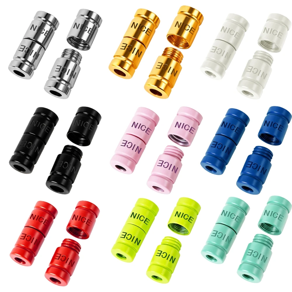 1/2/3 paar Elastische Schnürsenkel Schöne Metall Kapsel Lock Schnalle Keine Krawatte Schnürsenkel Schnalle Tieless Faul Schnürsenkel dekorationen Schuh Zubehör Image