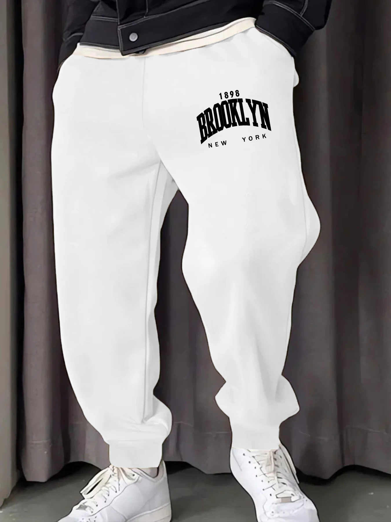 Brooklun New York Brief Drucken Männliche Sweatpant Herbst Straße Lange Hosen Warme Hip Hop Hosen Jogger Mehrfarbige Unisex Hose