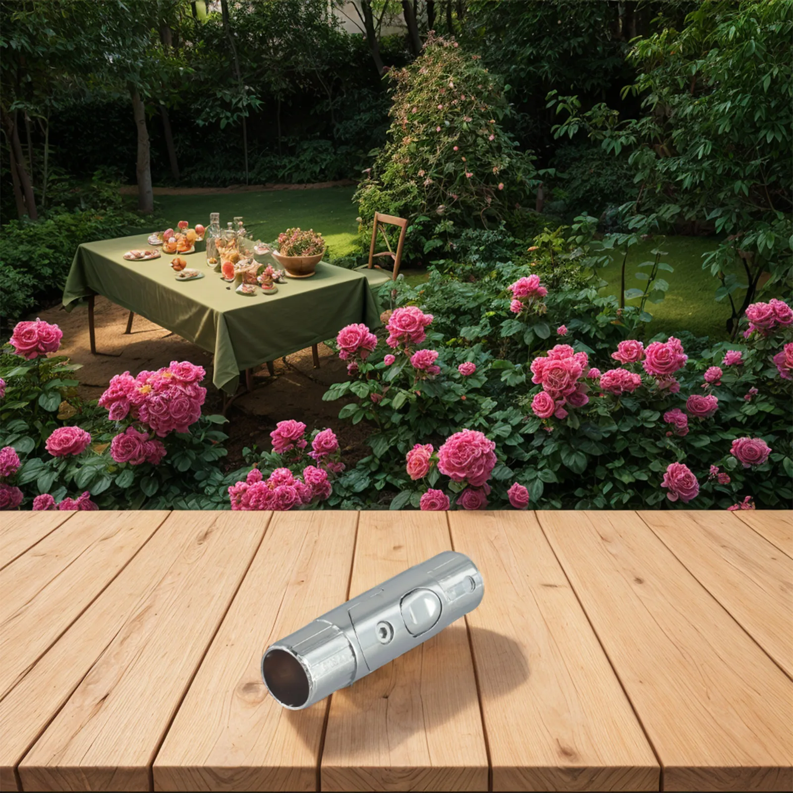 Stabiles Regenschirm-Design, Outdoor-Regenschirm-Zubehör, Aluminiummaterialien, Mittelsäule, einfache Installation, Mehrzweck-Anwendung Image