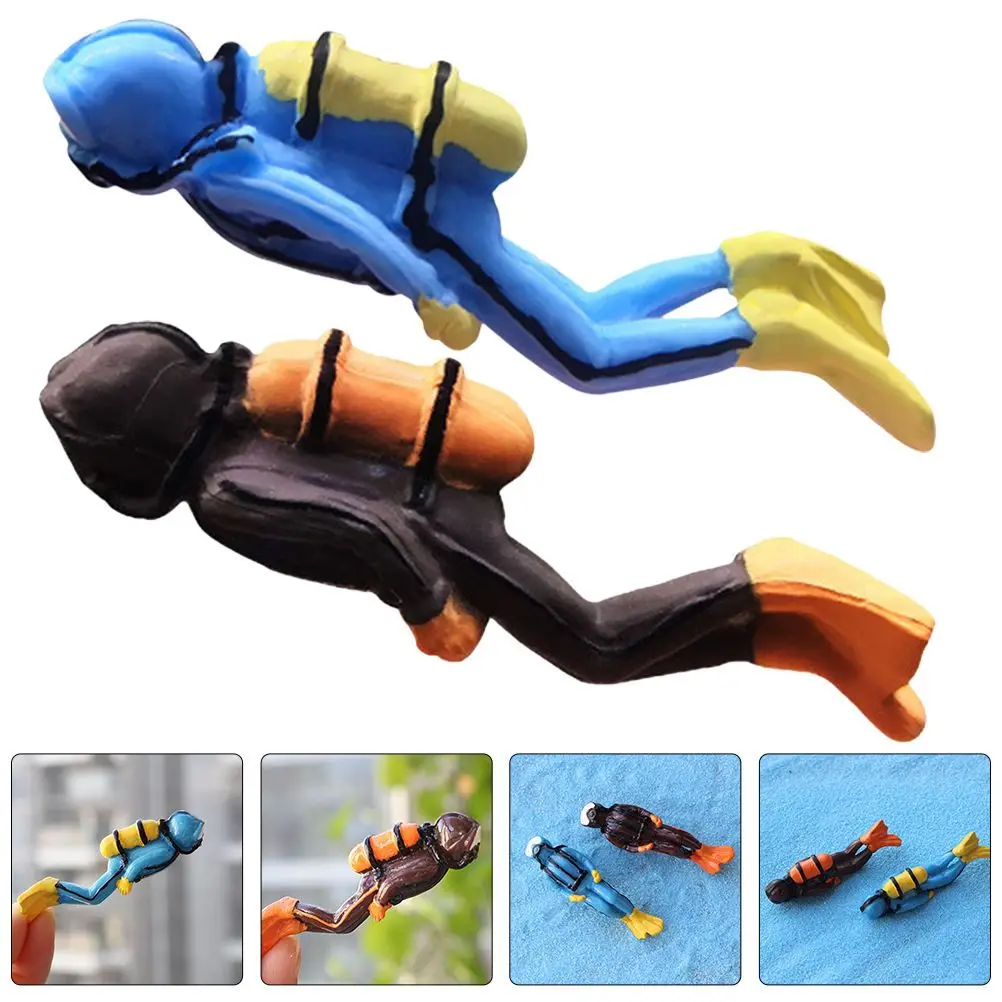 Taucher-Aquarium-Dekorationen, schwimmende Aquarium-Dekoration, Aquarium-Taucher mit schwimmendem Gerät, Taucher-Figuren, Aquarium-Zubehör