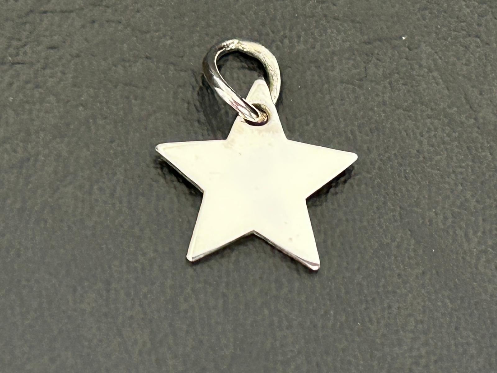 Ciondolo a forma di stella in argento sterling 925, piccolo ciondolo celeste in argento sterling, ciondolo a forma di pentagramma, collana con ciondol