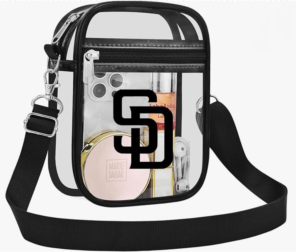 Borse da stadio MLB/Borsa trasparente con tracolle regolabili/Borsa trasparente/Borsa da stadio approvata/Borsa a tracolla Messenger/Borsa impermeabil