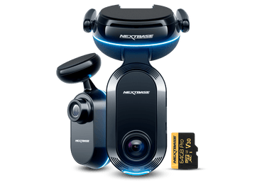 Nextbase 2K iQ Triple channel Front & Rear Smart Dash Cam Bundle + 64GB SD, 4G, Live on App, Smart Parking Mode, Witness Mode, Roadwatch AI, SOS