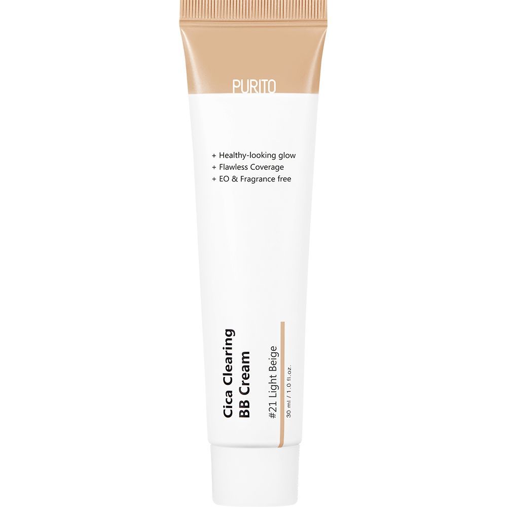 PURITO Cica Clearing BB Cream 21 Light Beige – lenitiva e riequilibran